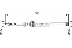 Bosch Ελαστικός Σωλήνας Φρένων - 1 987 481 452