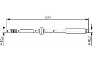 Bosch Ελαστικός Σωλήνας Φρένων - 1 987 481 452
