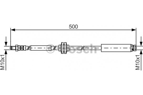 Bosch Ελαστικός Σωλήνας Φρένων - 1 987 481 452
