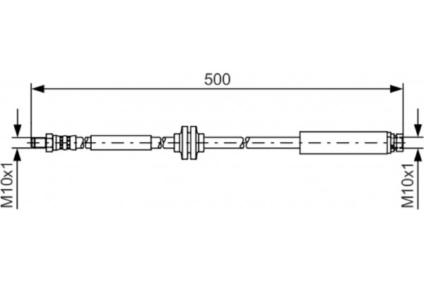 Bosch Ελαστικός Σωλήνας Φρένων - 1 987 481 452