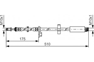 Bosch Ελαστικός Σωλήνας Φρένων - 1 987 481 453