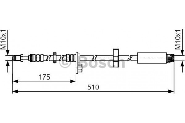 Bosch Ελαστικός Σωλήνας Φρένων - 1 987 481 453