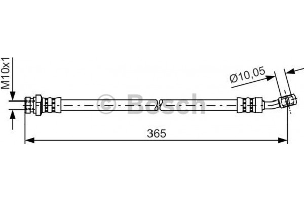 Bosch Ελαστικός Σωλήνας Φρένων - 1 987 481 456