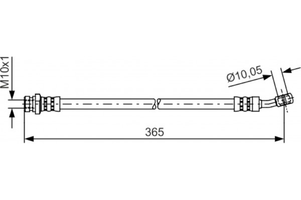 Bosch Ελαστικός Σωλήνας Φρένων - 1 987 481 456