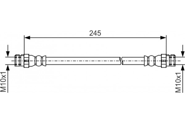 Bosch Ελαστικός Σωλήνας Φρένων - 1 987 481 457