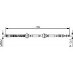 Bosch Ελαστικός Σωλήνας Φρένων - 1 987 481 473