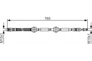 Bosch Ελαστικός Σωλήνας Φρένων - 1 987 481 473