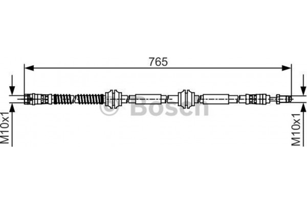 Bosch Ελαστικός Σωλήνας Φρένων - 1 987 481 473