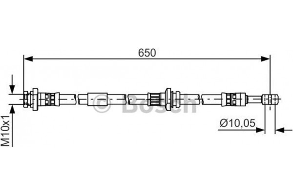 Bosch Ελαστικός Σωλήνας Φρένων - 1 987 481 476