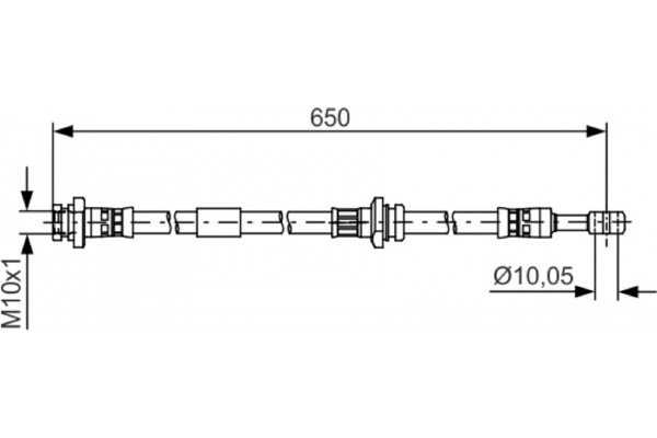 Bosch Ελαστικός Σωλήνας Φρένων - 1 987 481 476 Bosch Ελαστικός Σωλήνας Φρένων - 1 987 481 476