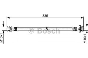 Bosch Ελαστικός Σωλήνας Φρένων - 1 987 481 477
