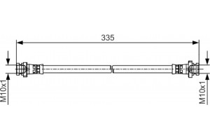 Bosch Ελαστικός Σωλήνας Φρένων - 1 987 481 477