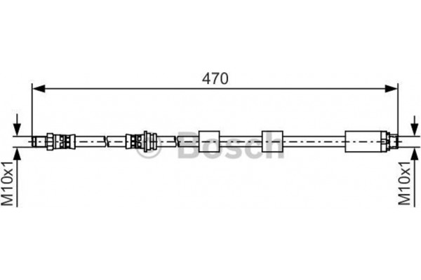 Bosch Ελαστικός Σωλήνας Φρένων - 1 987 481 481