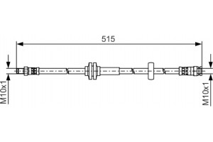 Bosch Ελαστικός Σωλήνας Φρένων - 1 987 481 482