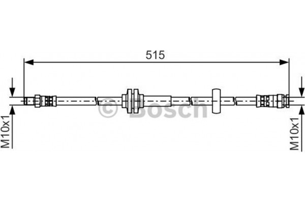 Bosch Ελαστικός Σωλήνας Φρένων - 1 987 481 482