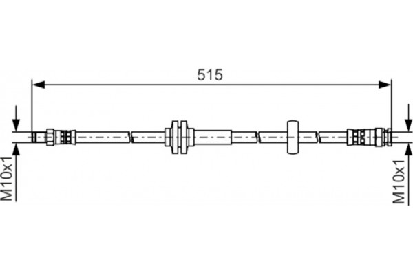 Bosch Ελαστικός Σωλήνας Φρένων - 1 987 481 482