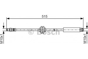 Bosch Ελαστικός Σωλήνας Φρένων - 1 987 481 483