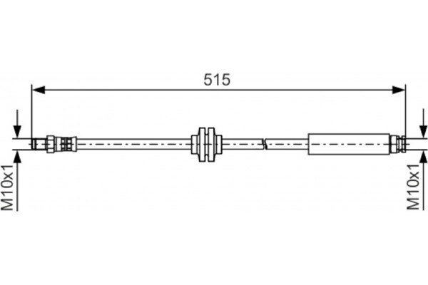 Bosch Ελαστικός Σωλήνας Φρένων - 1 987 481 483