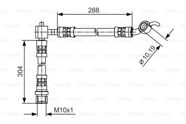Bosch Ελαστικός Σωλήνας Φρένων - 1 987 481 485