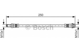 Bosch Ελαστικός Σωλήνας Φρένων - 1 987 481 489