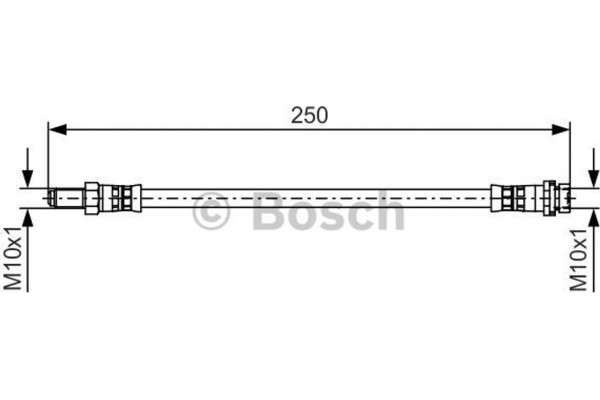 Bosch Ελαστικός Σωλήνας Φρένων - 1 987 481 489