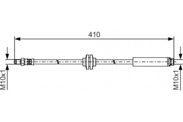 Bosch Ελαστικός Σωλήνας Φρένων - 1 987 481 492