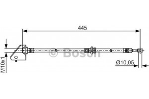Bosch Ελαστικός Σωλήνας Φρένων - 1 987 481 497