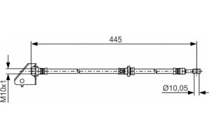 Bosch Ελαστικός Σωλήνας Φρένων - 1 987 481 497