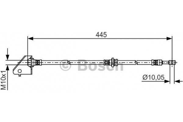 Bosch Ελαστικός Σωλήνας Φρένων - 1 987 481 497