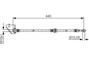 Bosch Ελαστικός Σωλήνας Φρένων - 1 987 481 498