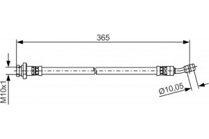 Bosch Ελαστικός Σωλήνας Φρένων - 1 987 481 499