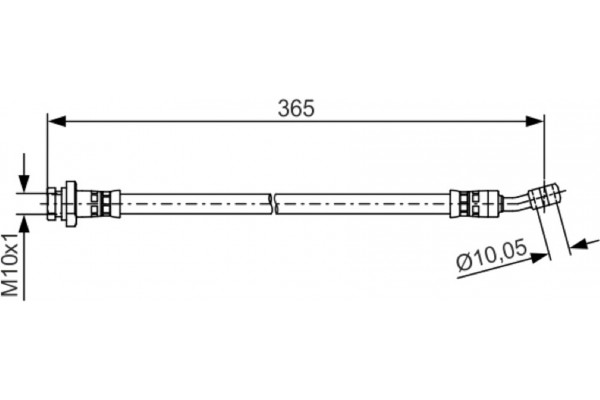 Bosch Ελαστικός Σωλήνας Φρένων - 1 987 481 499 Bosch Ελαστικός Σωλήνας Φρένων - 1 987 481 499