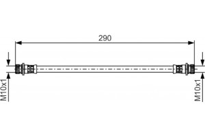 Bosch Ελαστικός Σωλήνας Φρένων - 1 987 481 502