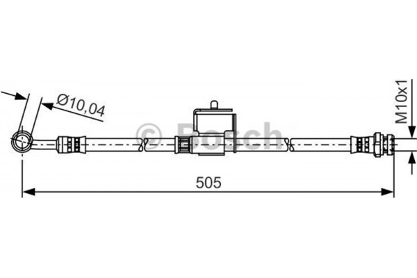 Bosch Ελαστικός Σωλήνας Φρένων - 1 987 481 505