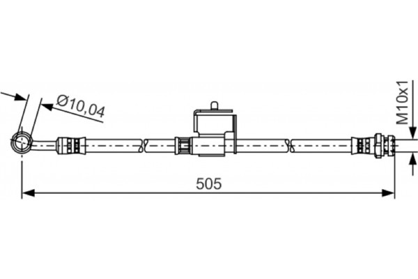 Bosch Ελαστικός Σωλήνας Φρένων - 1 987 481 505 Bosch Ελαστικός Σωλήνας Φρένων - 1 987 481 505