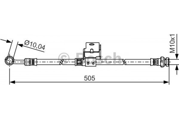 Bosch Ελαστικός Σωλήνας Φρένων - 1 987 481 506