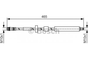 Bosch Ελαστικός Σωλήνας Φρένων - 1 987 481 509