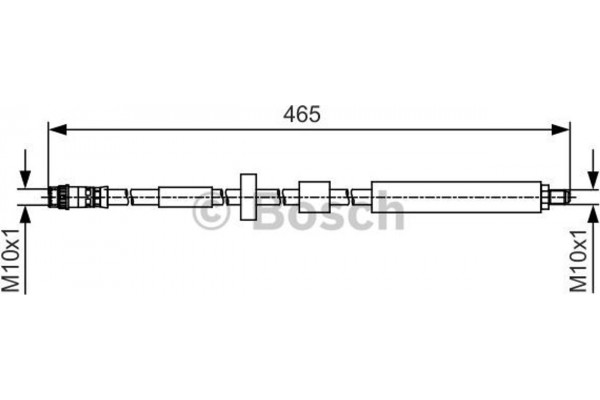 Bosch Ελαστικός Σωλήνας Φρένων - 1 987 481 509