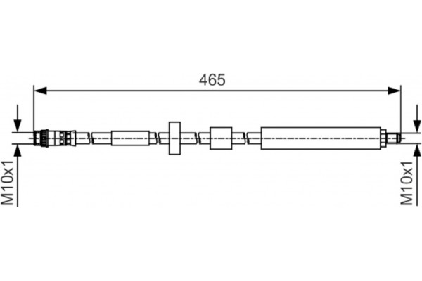 Bosch Ελαστικός Σωλήνας Φρένων - 1 987 481 509