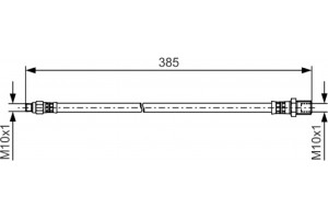 Bosch Ελαστικός Σωλήνας Φρένων - 1 987 481 510