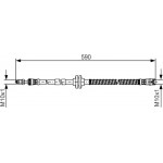 Bosch Ελαστικός Σωλήνας Φρένων - 1 987 481 516