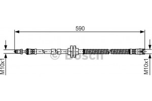 Bosch Ελαστικός Σωλήνας Φρένων - 1 987 481 516