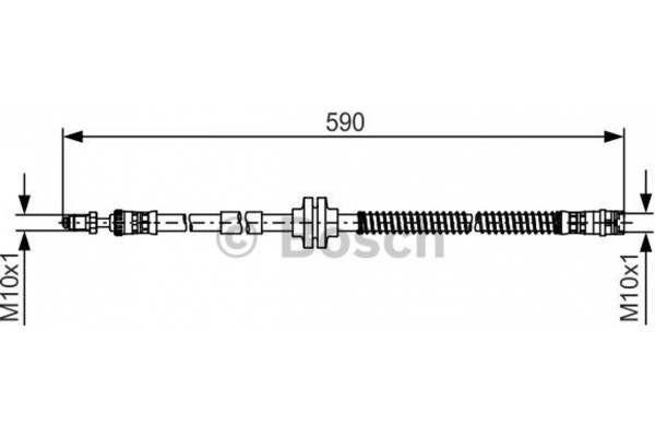 Bosch Ελαστικός Σωλήνας Φρένων - 1 987 481 516