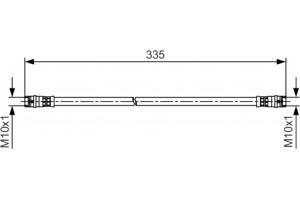 Bosch Ελαστικός Σωλήνας Φρένων - 1 987 481 517