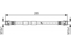 Bosch Ελαστικός Σωλήνας Φρένων - 1 987 481 522