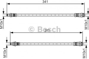 Bosch Ελαστικός Σωλήνας Φρένων - 1 987 481 525