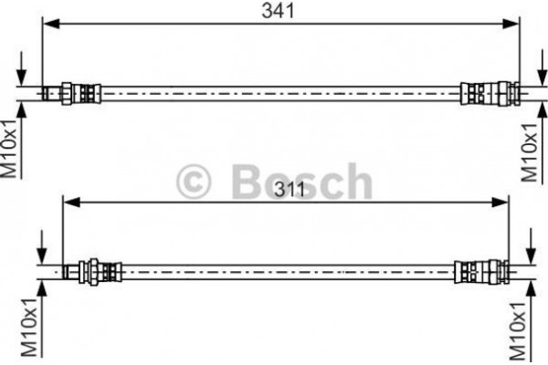 Bosch Ελαστικός Σωλήνας Φρένων - 1 987 481 525