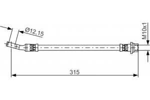 Bosch Ελαστικός Σωλήνας Φρένων - 1 987 481 526