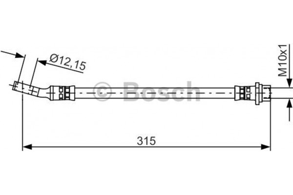 Bosch Ελαστικός Σωλήνας Φρένων - 1 987 481 526