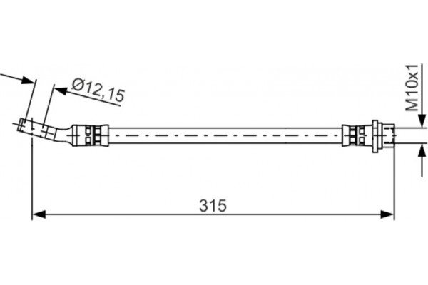 Bosch Ελαστικός Σωλήνας Φρένων - 1 987 481 526